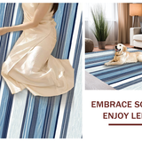 Fresh Modern Linear Wave Design(Blue)