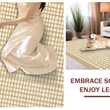 Ultra Soft Area Rug, Non Slip, Stain Resistant, Washable Area Rugs for Living Room, Bedroom, Rustic Warm Beige Decorative Pattern(Beige)