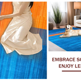 Ultra Soft Area Rug, Non Slip, Stain Resistant, Washable Area Rugs for Living Room, Bedroom, Stylish Watercolor Inspired Motif(Orange)