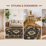 Classic Floral Tapestry Inspired(Black)