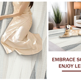 Elegant Cream Grey Geometric Waves(Gray)