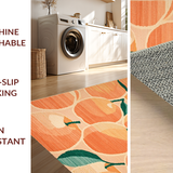 Ultra Soft Area Rug, Non Slip, Stain Resistant, Washable Area Rugs for Living Room, Bedroom, Contemporary Coral Textured Flair(Orange)