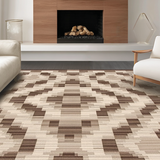 Contemporary Checkered Texture Appeal(Beige)