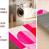 Chic Contemporary Blush Geometry(Red)