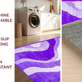 Ultra Soft Area Rug, Non Slip, Stain Resistant, Washable Area Rugs for Living Room, Bedroom, Creative Eclectic Dreamy Patterns(Purple)
