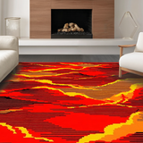 Dynamic Volcano Inspired Artwork(Red)