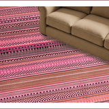 Ultra Soft Area Rug, Non Slip, Stain Resistant, Washable Area Rugs for Living Room, Bedroom, Contemporary Chic Leopard Pattern(Pink)