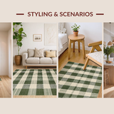 Chic Green Tiled Motif(Beige)