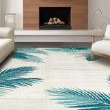 Luxurious Aqua Floral Design(Blue)