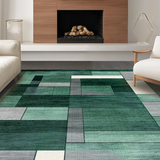 Elegant Geometric Forest Green(Green)