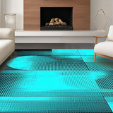 Elegant Teal and Black Design(Blue)