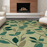 Chic Verdant Geometric Fusion(Beige)