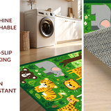 Brightly Colored Plush Cartoon Scene(Green)