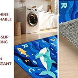 Bright Teal Coastal Inspired Print(Blue)