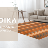Ultra Soft Area Rug, Non Slip, Stain Resistant, Washable Area Rugs for Living Room, Bedroom, Whimsical Colorful Meditation Accent(Orange)
