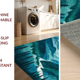 Chic Minimalist Forest Imagery(Blue)