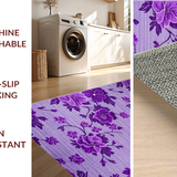 Ultra Soft Area Rug, Non Slip, Stain Resistant, Washable Area Rugs for Living Room, Bedroom, Dynamic Vibrant Shag Design(Purple)