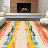 Ultra Soft Area Rug, Non Slip, Stain Resistant, Washable Area Rugs for Living Room, Bedroom, Stylish Contemporary Gradient Look(Orange)