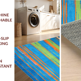 Modern Multicolor Abstract Lines(Blue)