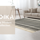 Farmhouse Abstract Black and Beige Design(Beige)