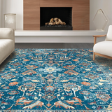 Intricate Spice Floral Whimsy(Blue)