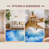 Cloudy Abstract Blue Aesthetic(Blue)