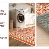 Ultra Soft Area Rug, Non Slip, Stain Resistant, Washable Area Rugs for Living Room, Bedroom, Classic Vivid Living Room Non-Slip Area Rug(Orange)