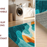 Lively Abstract Wave Composition(Blue)