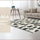 Ultra Soft Area Rug, Non Slip, Stain Resistant, Washable Area Rugs for Living Room, Bedroom, Modern Abstract Living Room Rug(Beige)