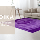 Ultra Soft Area Rug, Non Slip, Stain Resistant, Washable Area Rugs for Living Room, Bedroom, Trendy Fuzzy Ombre Style(Purple)