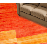 Ultra Soft Area Rug, Non Slip, Stain Resistant, Washable Area Rugs for Living Room, Bedroom, Vibrant Abstract Shaggy Aesthetic(Red)
