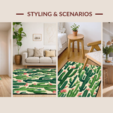 Artistic Modern Cactus Artwork(Green)