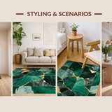 Elegant Geometric Gold Green Fusion(Green)