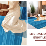 Ultra Soft Area Rug, Non Slip, Stain Resistant, Washable Area Rugs for Living Room, Bedroom, Abstract Blue Brown Living Room Non-Slip Carpet(Blue)