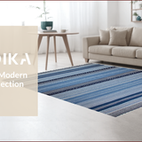 Ultra Soft Area Rug, Non Slip, Stain Resistant, Washable Area Rugs for Living Room, Bedroom, Stylish Coastal Blue Patterns(Blue)