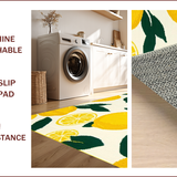 Ultra Soft Area Rug, Non Slip, Stain Resistant, Washable Area Rugs for Living Room, Bedroom, Vibrant Lemon Fruit Aesthetic(Yellow)