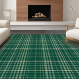Rustic Green Tartan Elegance(Green)