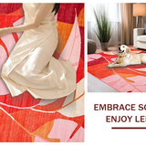 Eclectic Modern Leaf Silhouettes(Red)