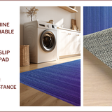 Ultra Soft Area Rug, Non Slip, Stain Resistant, Washable Area Rugs for Living Room, Bedroom, Contemporary Purple Blue Bedroom Plush Area Rug(Blue)
