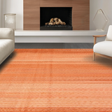Ultra Soft Area Rug, Non Slip, Stain Resistant, Washable Area Rugs for Living Room, Bedroom, Warm Earthy Minimalist Aesthetic(Orange)