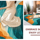 Lively Abstract Wave Composition(Blue)