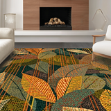 Ultra Soft Area Rug, Non Slip, Stain Resistant, Washable Area Rugs for Living Room, Bedroom, Striking Cute Geometric Arrangement(Brown)