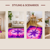 Lively Glittery Tie Dye Fantasy(Purple)