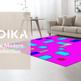 Ultra Soft Area Rug, Non Slip, Stain Resistant, Washable Area Rugs for Living Room, Bedroom, Charming Floral Pastel Fantasy(Pink)