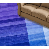 Ultra Soft Area Rug, Non Slip, Stain Resistant, Washable Area Rugs for Living Room, Bedroom, Contemporary Vibrant Color Fusion(Purple)