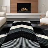 Artistic Geometric Tiled Composition(Black)
