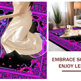 Ultra Soft Area Rug, Non Slip, Stain Resistant, Washable Area Rugs for Living Room, Bedroom, Striking Dark Romantic Imagery(Purple)