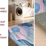 Bold Dynamic Multi Hued Composition(Blue)