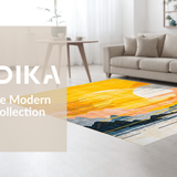 Ultra Soft Area Rug, Non Slip, Stain Resistant, Washable Area Rugs for Living Room, Bedroom, Rustic Sunshine Inspired Decor(Yellow)