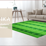 Ultra Soft Area Rug, Non Slip, Stain Resistant, Washable Area Rugs for Living Room, Bedroom, Green Neutral Dining Room Pet-Friendly Low Maintenance Rug(Green)